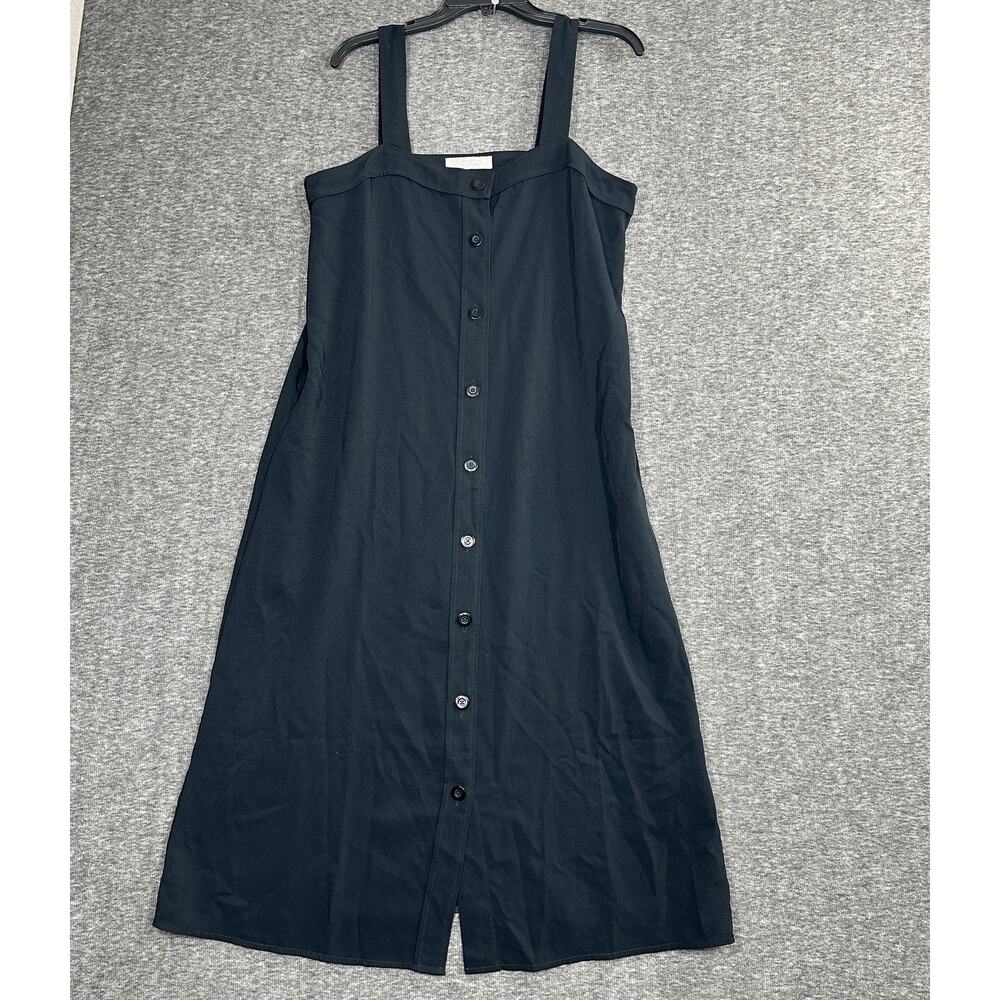 Everlane Black Japanese GoWeave Picnic Dress - size 12